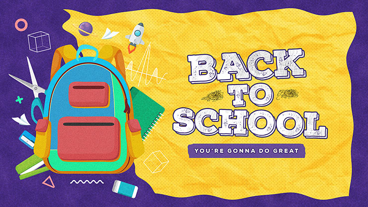 Back To School Yellow Church PowerPoint