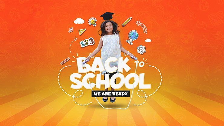 Back To School Orange Church PowerPoint