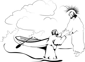 Jesus Pulls Peter from the Water