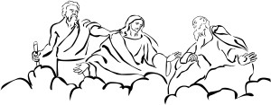 Moses and Elijah with Jesus at Transfiguration