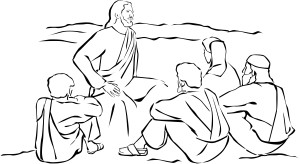 Jesus Sitting and Teaching