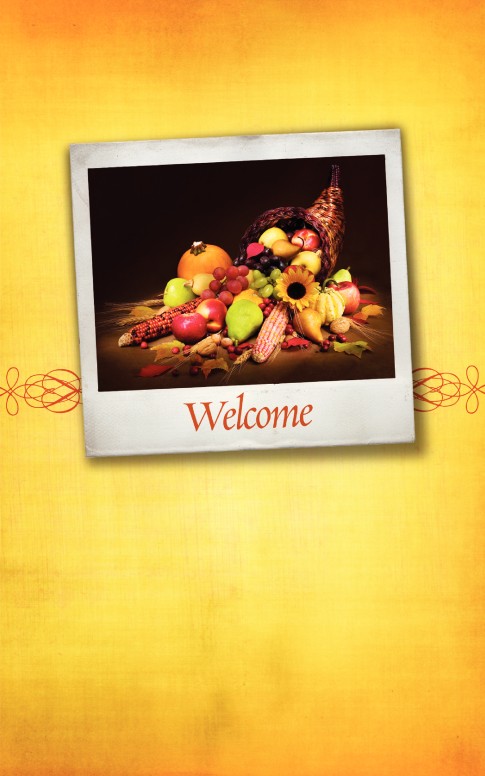 First Thanksgiving Bulletin Cover