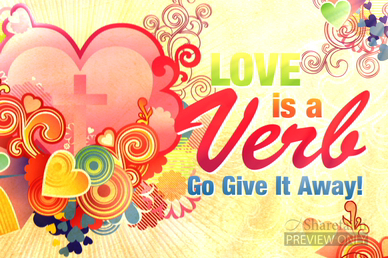 Flower Power Valentines Day Heart Video Welcome Screen