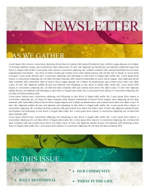 Fellowship Church Newsletter