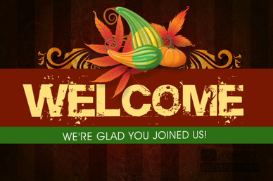 Thanksgiving Harvest Welcome Video