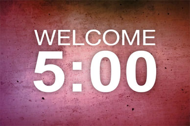 Five Minute Worship Countdown