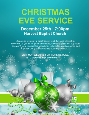 Christmas Decoration Flyer Artwork