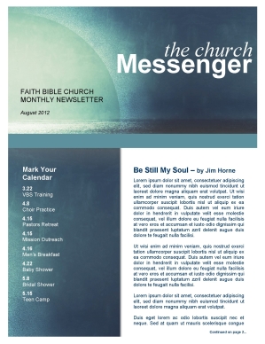 Summer Newsletter Template