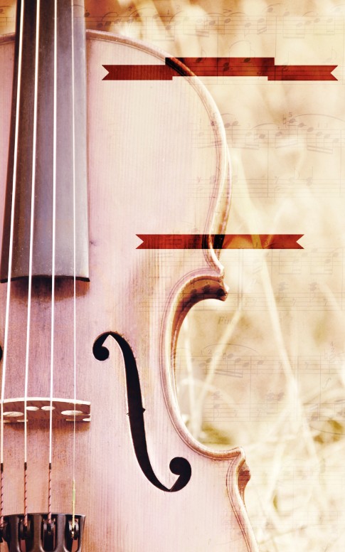Violin Church Bulletin Template