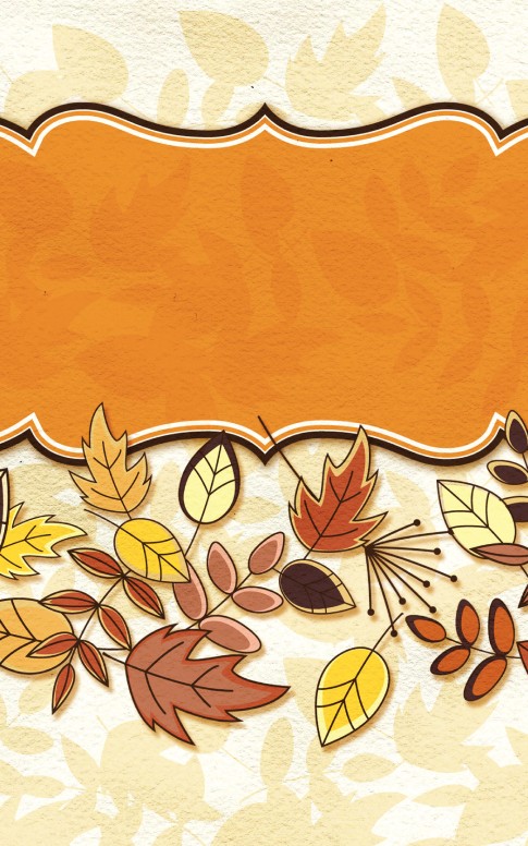 Fall Deco Church Bulletin Cover