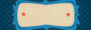 Retro Blue Website Banner