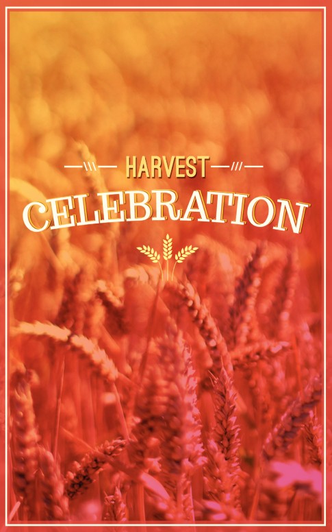 Harvest Celebration Church Program Cover