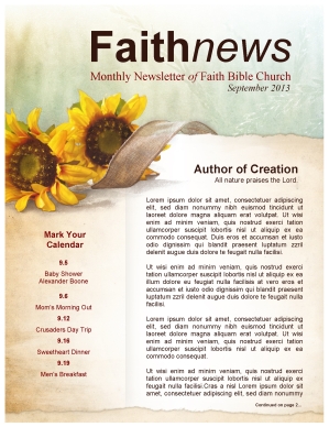 Do Good Chuch Newsletter