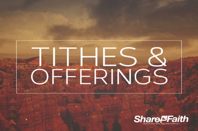 God the Strength Tithes and Offerings Christian Video Loop