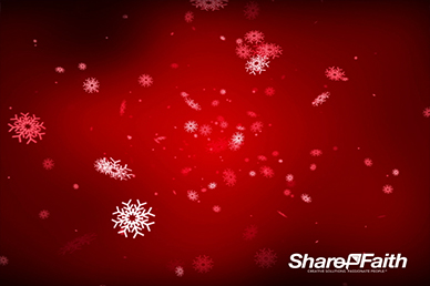 Red Snow Falling Worship Video Loop
