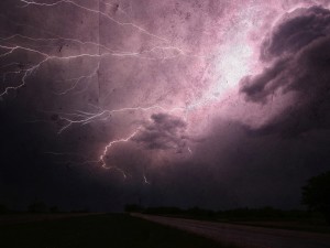 Electric Storm Christian Stock Image