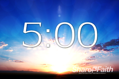 5 Minute Sunrise Religious Countdown Timer
