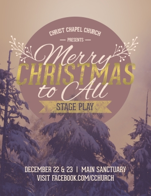 Wishing a Merry Christmas Flyer