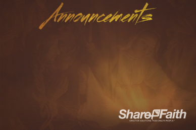 Glory in the Highest Religious Announcements Background Video