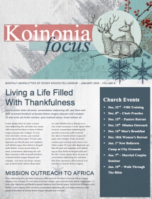 Winter Retreat Christian Newsletter