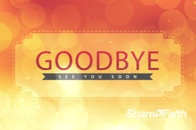 Wishing a Happy New Year Ministry Goodbye Video Loop