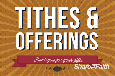 Big Game Party Ministry Tithes and Offerings Motion Video