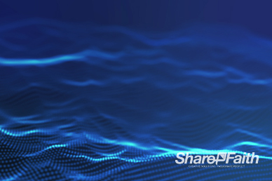 Deep Blue Abstract Particle Ministry Background Video
