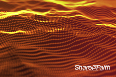Orange Abstract Particle Ministry Background Video