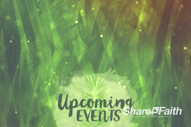 Palm Sunday Religious Announcements Motion Video