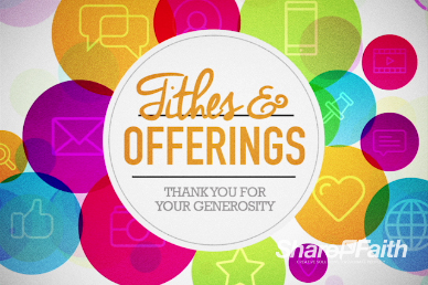 Get Connected Find Us Online Ministry Tithes and Offerings Motion Background