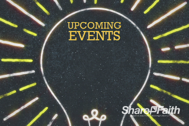 Upcoming Events Light Church Motion Video Loop