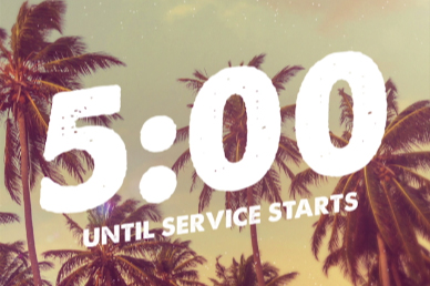 Summer Baptism Ministry Five Minute Countdown Video
