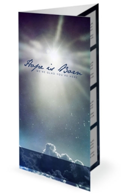 Hope is Born Ministry Trifold Bulletin