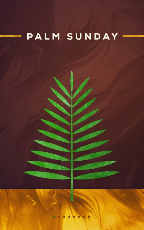 Palm Sunday Modern Church Bulletin