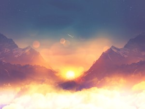 Resurrection Sunrise Church Worship Background