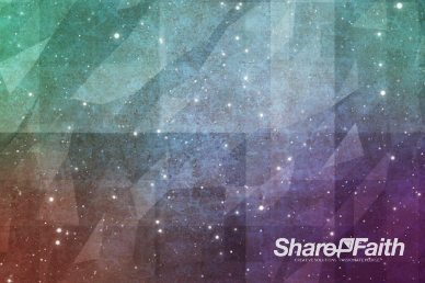 Geometric Space Worship Video Background