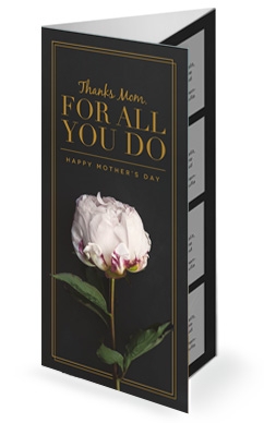 Thanks Mom, For All You Do Mother's Day Trifold Bulletin