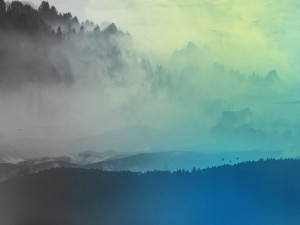 Foggy Mountains Church Worship Background