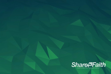 Green Shape Shifting Worship Video Background