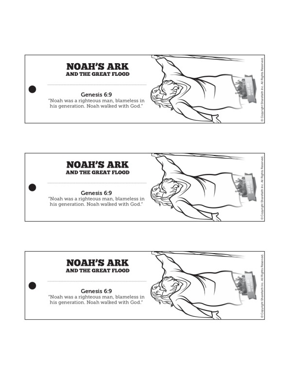 Noah's Ark Bible Bookmarks