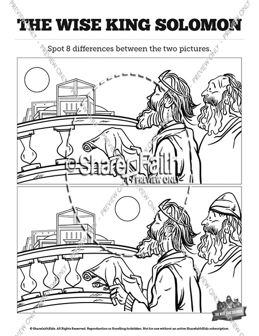 Wisdom Of Solomon Kids Spot The Difference