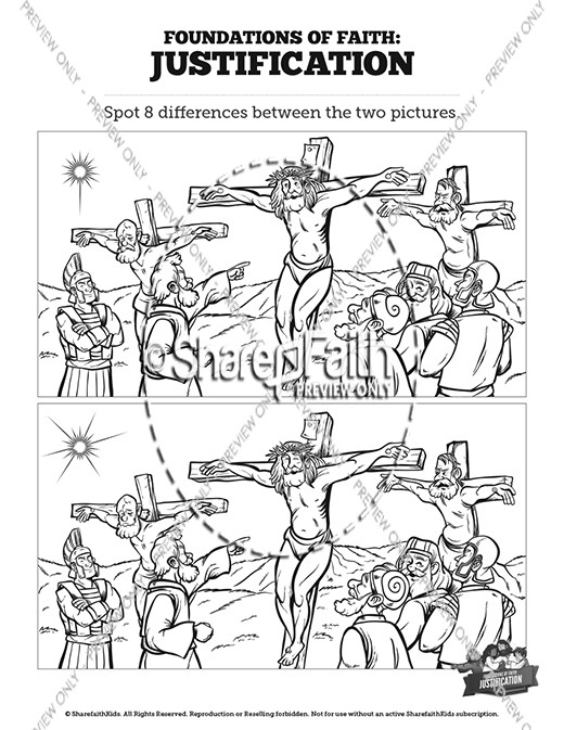 Romans 3 Justification Kids Spot The Difference