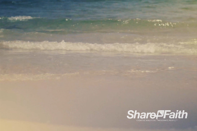 Rolling Waves at the Beach Christian Video Background Loop