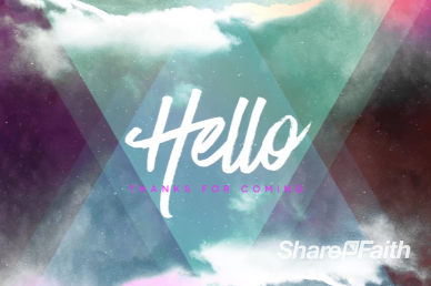 Worship Encounter Greeting Motion Loop