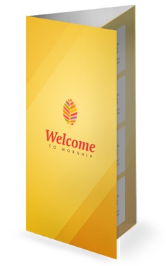 Fall Ministry Church Trifold Bulletin