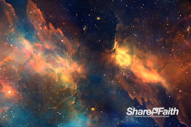 Starry Nebula Worship Video Background