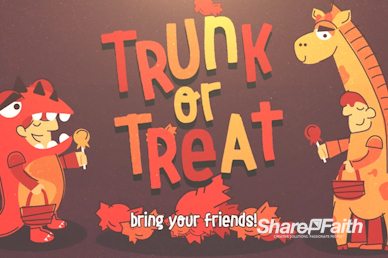 Trunk or Treat Harvest Festival Motion Loop