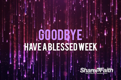 Falling Stars Goodbye Church Video Loop