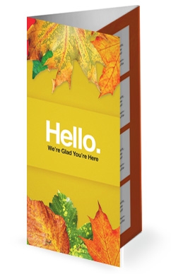 Fall Back Daylight Saving Time Church Trifold Bulletin