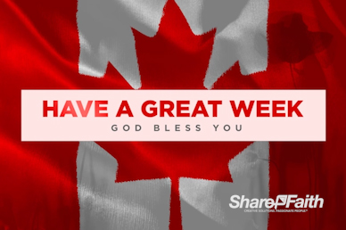 Remembrance Day Canada Flag Goodbye Video Loop